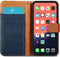 iMoshion Hoesje Geschikt voor iPhone 13 Pro Max Hoesje Met Pasjeshouder - iMoshion Luxe Canvas Bookcase - Donkerblauw