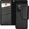 Selencia Hoesje Geschikt voor Samsung Galaxy A52 (4G) / A52s / A52 (5G) Hoesje Met Pasjeshouder - Selencia Llyr 2-in-1 Uitneembare Slang Bookcase - Zwart