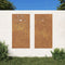 vidaXL - Wanddecoratie - tuin - 2 - st - bloemenontwerp - 105x55 - cm - cortenstaal