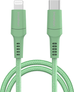 imoshion Kabel - Geschikt voor Lightning naar USB C - 2 meter - Oplader Kabel geschikt voor Apple iPhone 11/12/13/14 - Groen