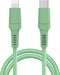 imoshion Kabel - Geschikt voor Lightning naar USB C - 2 meter - Oplader Kabel geschikt voor Apple iPhone 11/12/13/14 - Groen