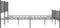 vidaXL - Bedframe - met - voetbord - zonder - matras - metaal - zwart - 160x200 - cm