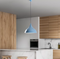 Opviq Bitlisim - Hanglamp - Instelbare hoogte 42-133 cm - Light Blue Ø41 x H35 cm