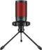 Savio wired gaming microphone with backlight tripod USB SONAR PRO Zwart, Rood Microfoon voor spelcomputers