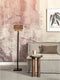 GOOD&MOJO Vloerlamp Bhutan - Zwart/Bamboe - Ø25x130cm - - Staande lampen voor Woonkamer - Slaapkamer