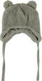 NAME IT BABYNBMMELBEL TEDDY HAT - Muts - Zachte teddy-stof met oren - Grijs