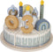 Little Dutch - Verjaardagstaart - 26 stuks - Blauw