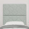 vidaXL - Hoofdbord - Diamant - Blokken - Ontwerp - Licht - Grijs - 80 - cm - Velvet