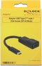 Delock 62796 - USB Type-C naar VGA - 0,08 m - Zwart