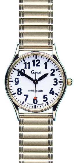 Able2 Gardé Staal Bicolor Horloge 26 mm – Mesh Band Zilver/Goud – Witte Wijzerplaat