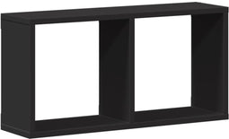 vidaXL - Wandkast - 60x16x30 - cm - bewerkt - hout - zwart