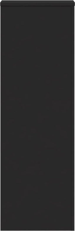 vidaXL - Plantenstandaard - 33x33x100 - cm - bewerkt - hout - zwart