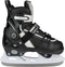 Nijdam Hero - IJshockeyschaats - Verstelbaar - Semi-Softboot - Zwart - Maat 29-32