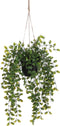Mica Decorations Ficus - Kunst Hangplant in Pot - H46 x Ø20 cm - Groen
