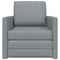 vidaXL - Vloersofa - Bed - 2-in-1 - Lichtgrijs - 74x77x81 - cm - Stof