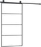 vidaXL - Schuifdeur - met - beslag - 102,5x205 - cm - ESG-glas - en - aluminium