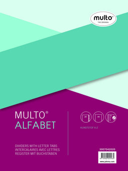 Multo - Tabbladen multo a4 23r pp a z grijs | 10 stuks