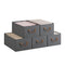 Woltu Opvouwbare Opbergdozen Set van 5 - Grijze Stof Organizer met Handgrepen - 47 x 28 x 20 cm