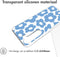 iMoshion Hoesje Geschikt voor Samsung Galaxy S23 Plus Hoesje Siliconen - iMoshion Design hoesje - Blauw / Retro Blue Flowers