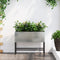 vidaXL - Verhoogde - Tuinplantbak - 60x26x45 - cm - Gegalvaniseerd - Staal