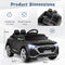 Costway Audi SQ8 - Elektrische Kinderauto - 12V - Zwart