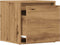 vidaXL - Opbergbox - met - lade - 40,5x40x40 - cm - bewerkt - hout - artisanaal - eiken