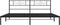 vidaXL - Bedframe - met - hoofdbord - metaal - zwart - 180x200 - cm