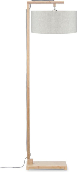 GOOD&MOJO Vloerlamp Himalaya - Bamboe/Naturel - Ø47cm - Scandinavisch,Bohemian - Staande lampen voor Woonkamer - Slaapkamer