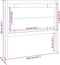 vidaXL - Hoofdbord - 105,5x4x100 - cm - massief - grenenhout - grijs