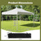 Coast Instant Partytent 300 x 445 cm - Verstelbare Hoogte - Waterafvoer - Beige