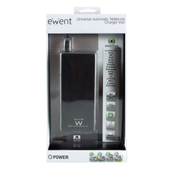 Ewent Universele Notebook Lader - 90W - Automatische Voltselectie - 11 Opzetpluggen