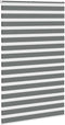 vidaXL - Zebra - rolgordijn - 140x230 - cm - stofbreedte - 135,9 - cm - donkergrijs