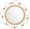 Atmosphera Wandspiegel - bloem - rotan - D38 cm - bohemian/boho spiegel