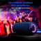 MEDION P61746 - Draagbare Bluetooth luidspreker - 2x 15 W RMS bass boost IPX7 waterbescherming RGB lichteffecten Blauw