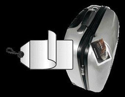 Quantore - Label bagage djois 3l 11120 72x123mm nylon tr 10st | 5 stuks