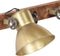 vidaXL Wandlamp industrieel E27 45x25 cm messingkleurig