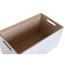 Opbergbak DKD Home Decor Blauw Roze Hout MDF 36 x 21 x 18 cm (2 Stuks)