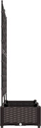 vidaXL - Tuinplantbak - met - Trellis - - - 2 - stuks - - - Bruin - - - 80 - x - 40 - x - 125,5 - cm