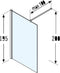 Novellini Giada h - Inloopdouche - 90x195cm veiligheidsglas - Chroom