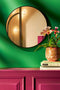 Mica Decorations Rossi - Wandspiegel - Ø60 cm - Metaal - Zwart