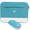 Pantone PT-BGMS001G1 - Laptophoes - Inclusief draadloze optische muis - Blauw