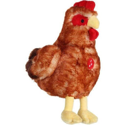 GIPSY TOYS Rode kip knuffel met geluid - 22 cm
