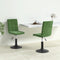 vidaXL - Eetkamerstoelen - draaibaar - 2 - st - fluweel - donkergroen