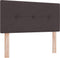 vidaXL - Hoofdbord - Met - Knopen - Donkerbruin - 90 - cm - Stof