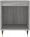 vidaXL - Nachtkastje - 40x35x50 - cm - bewerkt - hout - grijs - sonoma - eikenkleurig