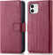 iMoshion Hoesje Geschikt voor iPhone 11 Hoesje Met Pasjeshouder - iMoshion Luxe Bookcase - donkerrood