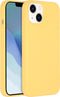 Accezz Hoesje Geschikt voor iPhone 14 Hoesje Siliconen - Accezz Liquid Silicone Backcover met Geschikt voor MagSafe - Geel