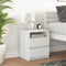 vidaXL - Nachtkastje - met - 2 - lades - 40x33x60 - cm - wit