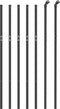 vidaXL - Draadgaashek - 1,1x10 - m - gegalvaniseerd - staal - antracietkleurig