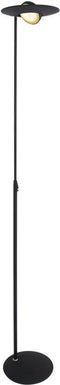 Zenith - Vloerlamp LED 1477ZW - hoogte 185 cm kantelbaar - zwart